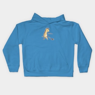 Kawaii Games Shuffleboard Giraffe Kids Hoodie